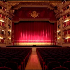 l'interno del Teatro alla Scala di Milano