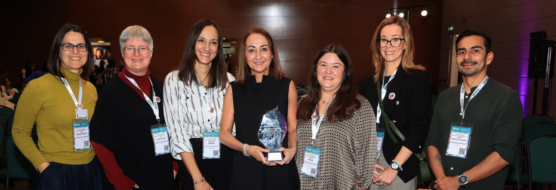 Elena Di Giovanni al momento della premiazione