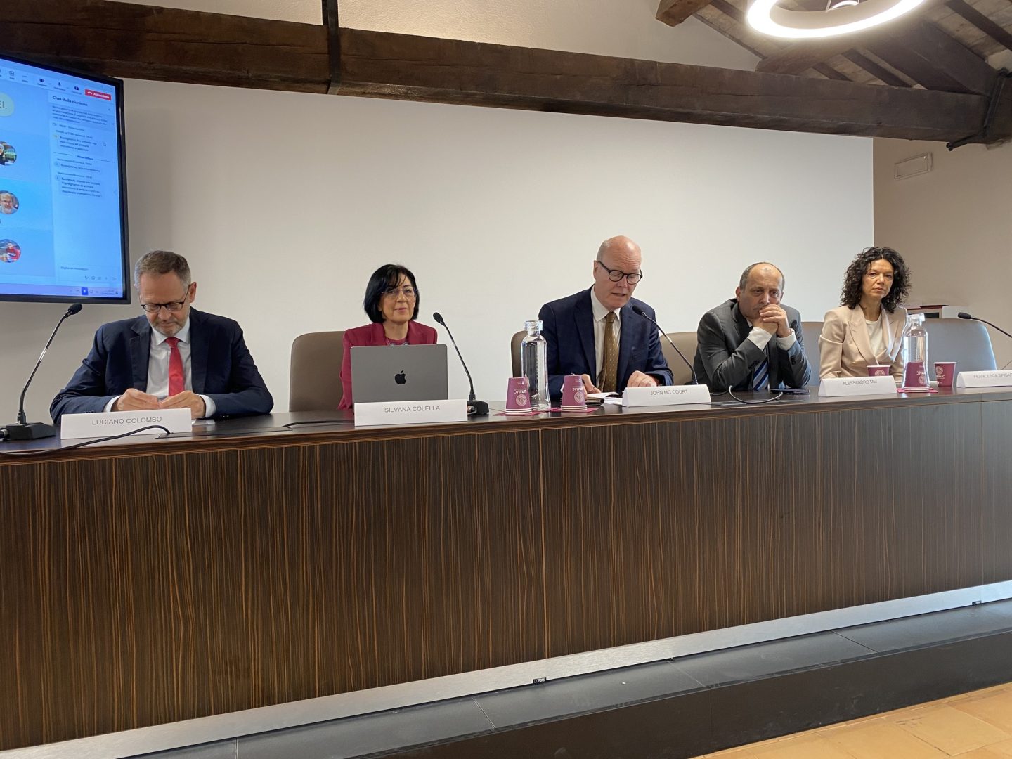 i relatori del convegno Sicurezza, integrità e libertà della ricerca.